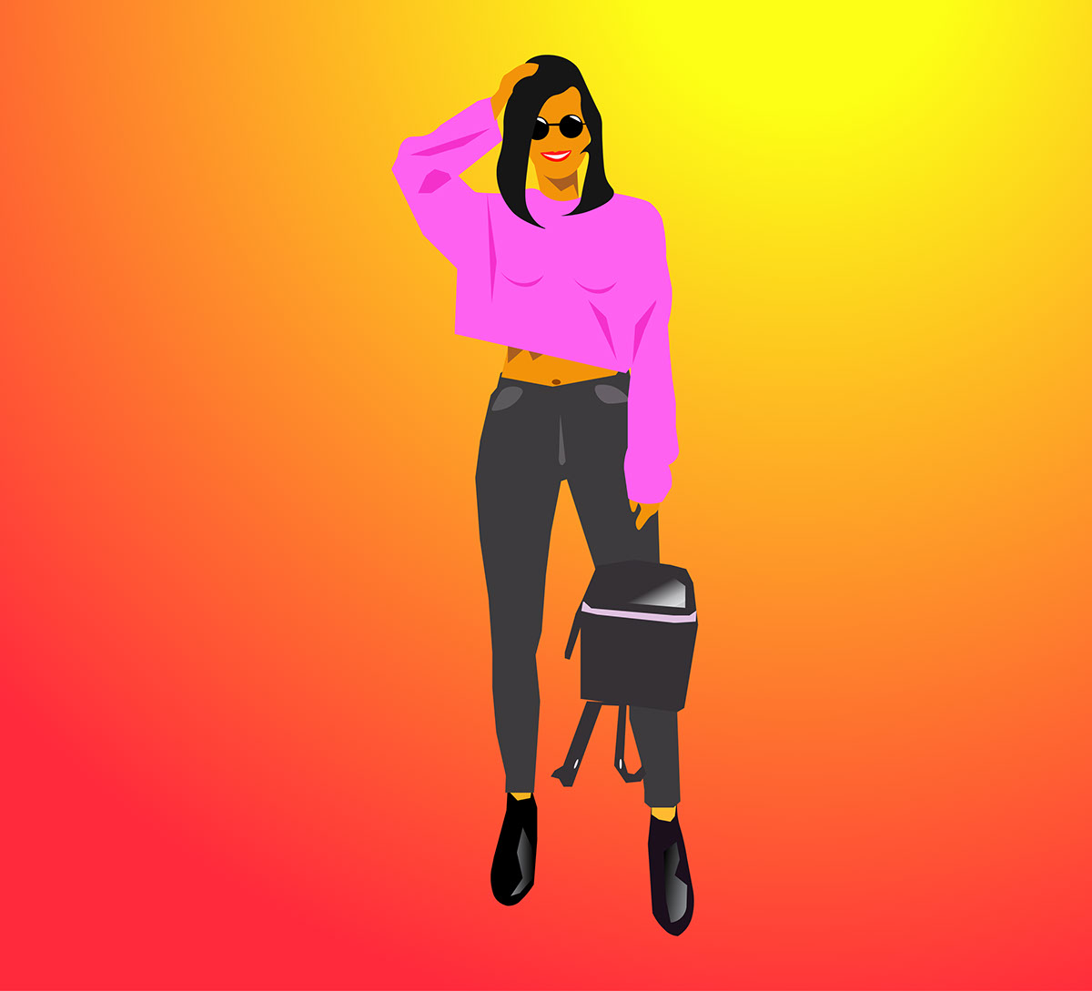 style girl rendition image