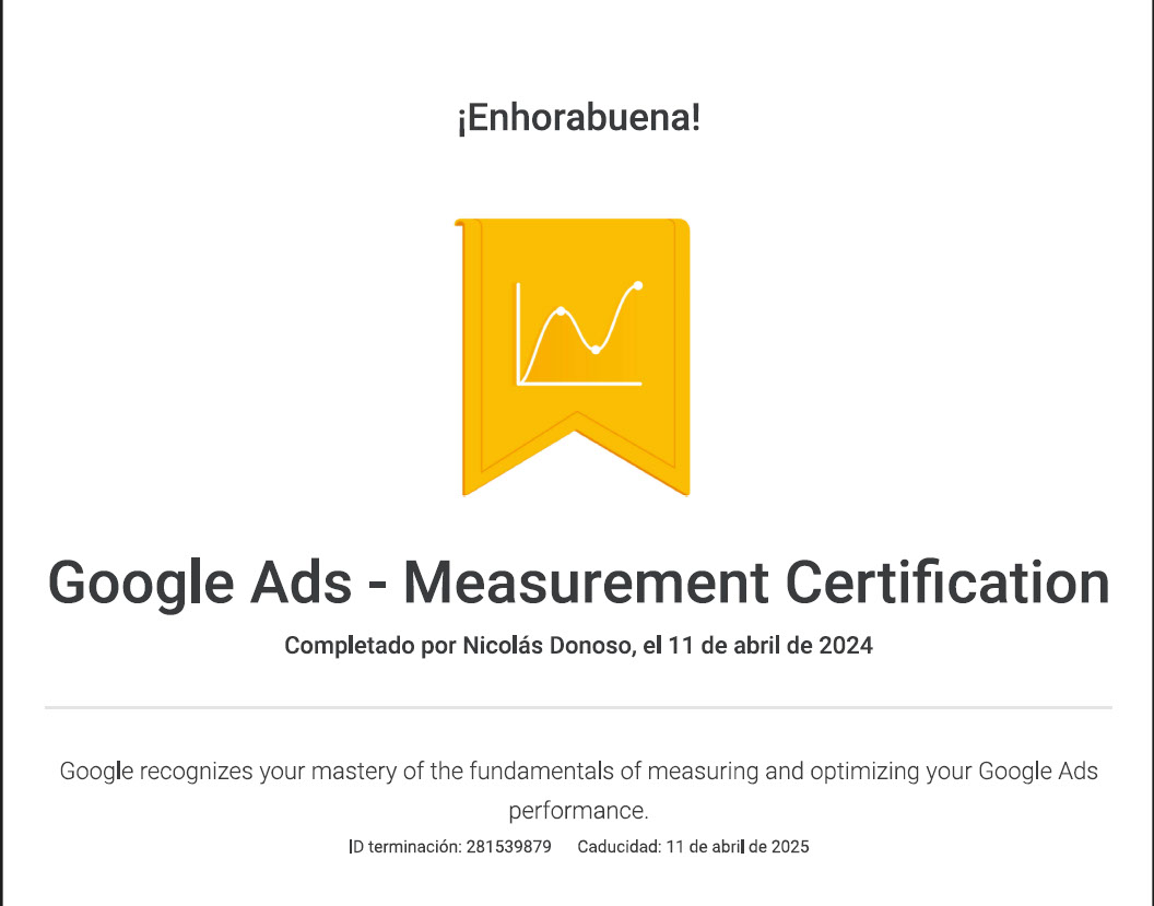Google ads measurement certification rendition image