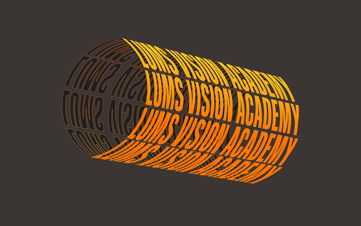 Cylinder Text Effect rendition image