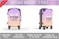 Travel Suitcase Mockup