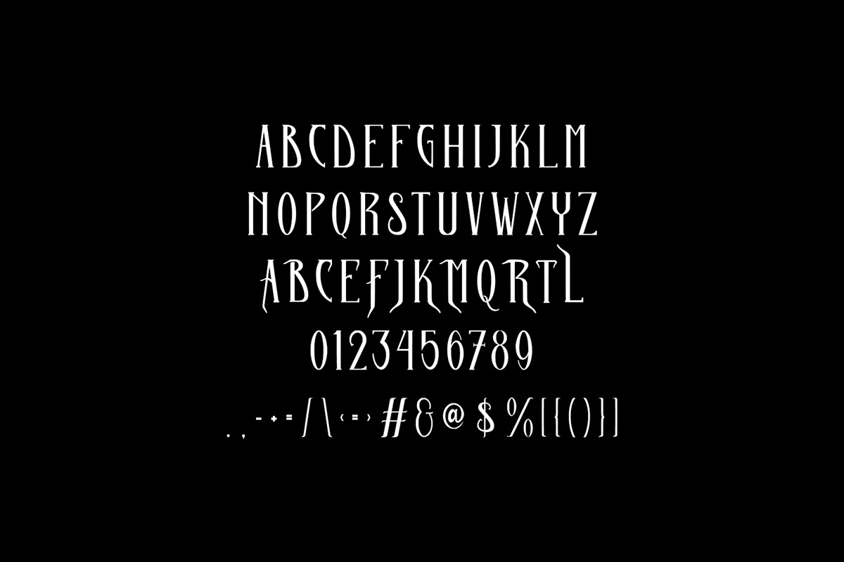 Myaric Serif Display Font rendition image
