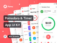 Pomo - Pomodoro and Timer App UI Kit