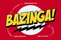 Blazinga Comic Layered Font
