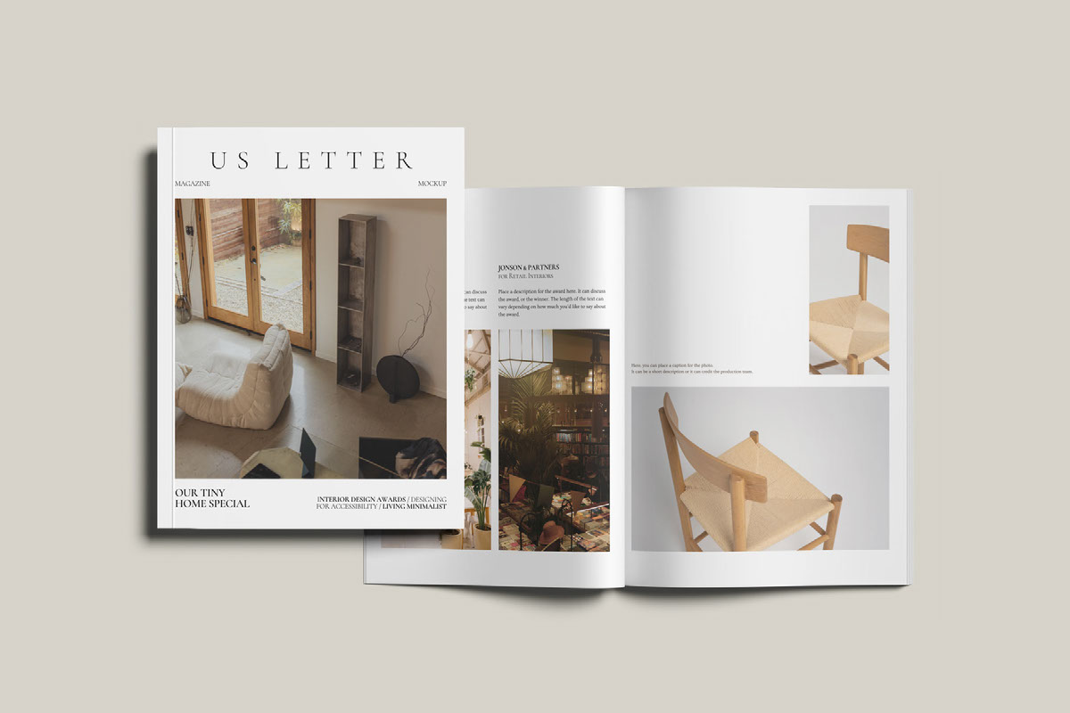 US Letter Magazine Mockup on Behance :: Behance
