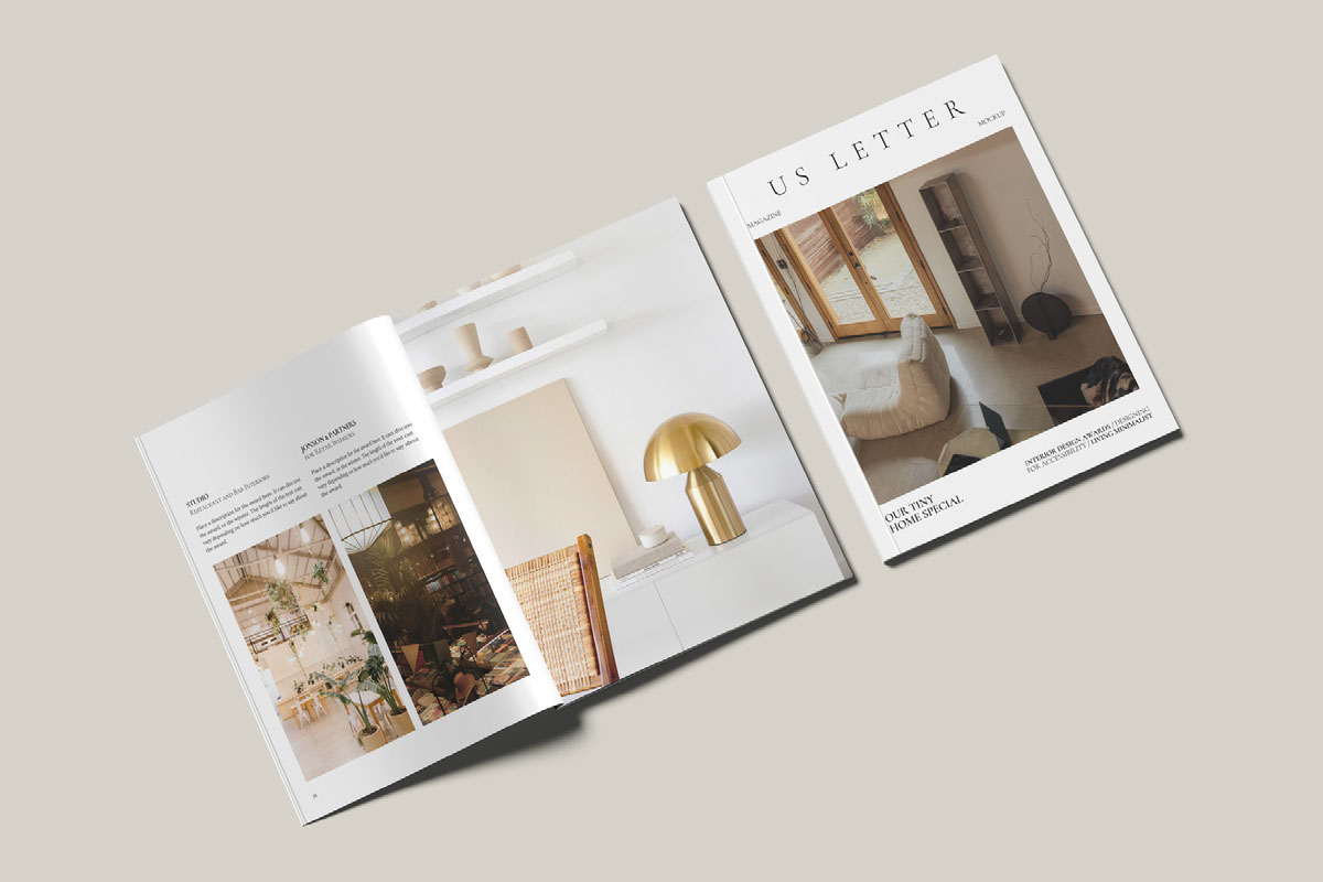 US Letter Magazine Mockup on Behance :: Behance