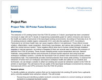WIL Student Project 3D Printer Fume Extraction_Project Plan