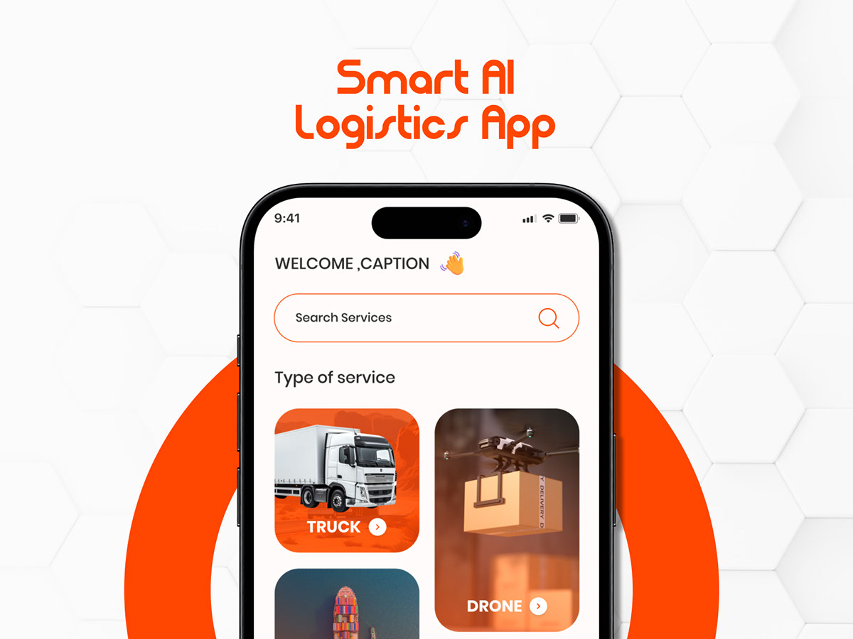 Logistics App Design rendition image