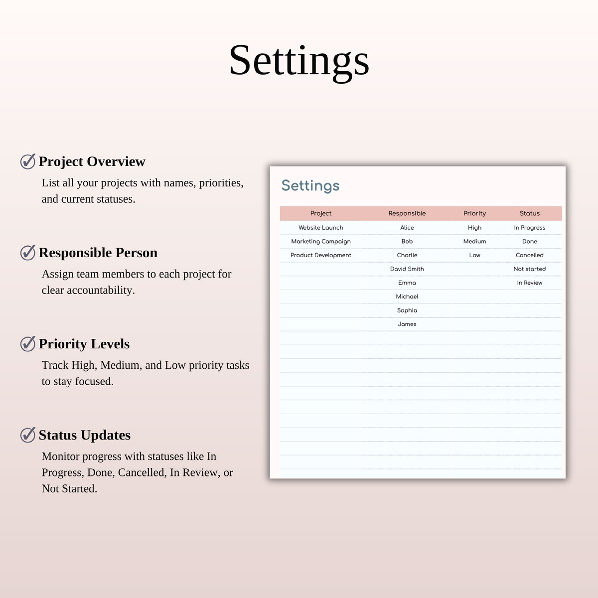 Gantt Chart Project Management Template Excel on Behance :: Behance