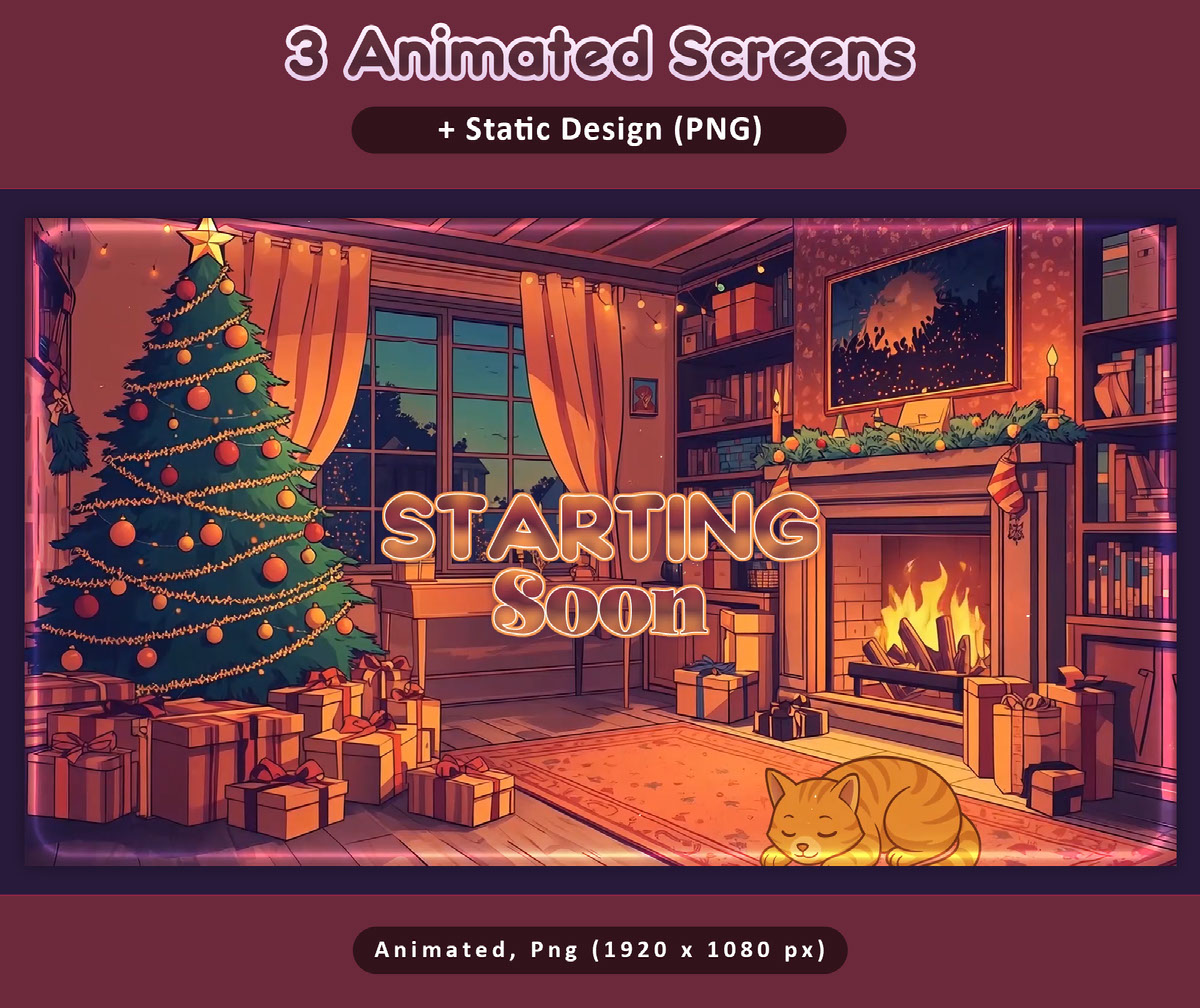 Christmas Tree Animated Stream Package on Behance :: Behance