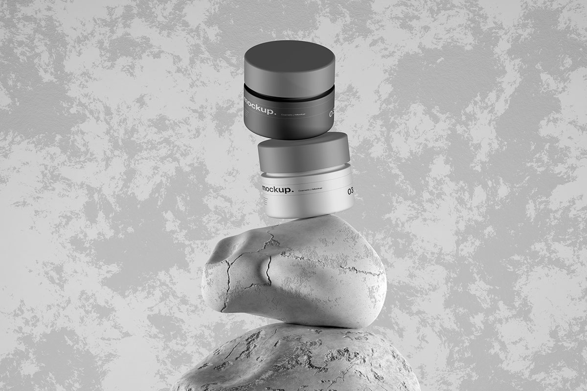 Jar Mockup Cosmetic rendition image
