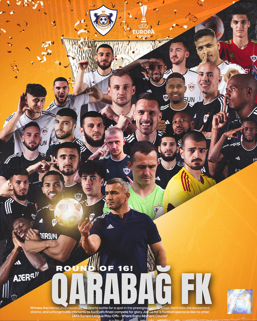Qarabag FK Poster round of 16 rendition image