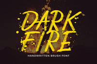 Dark Fire Brush Font
