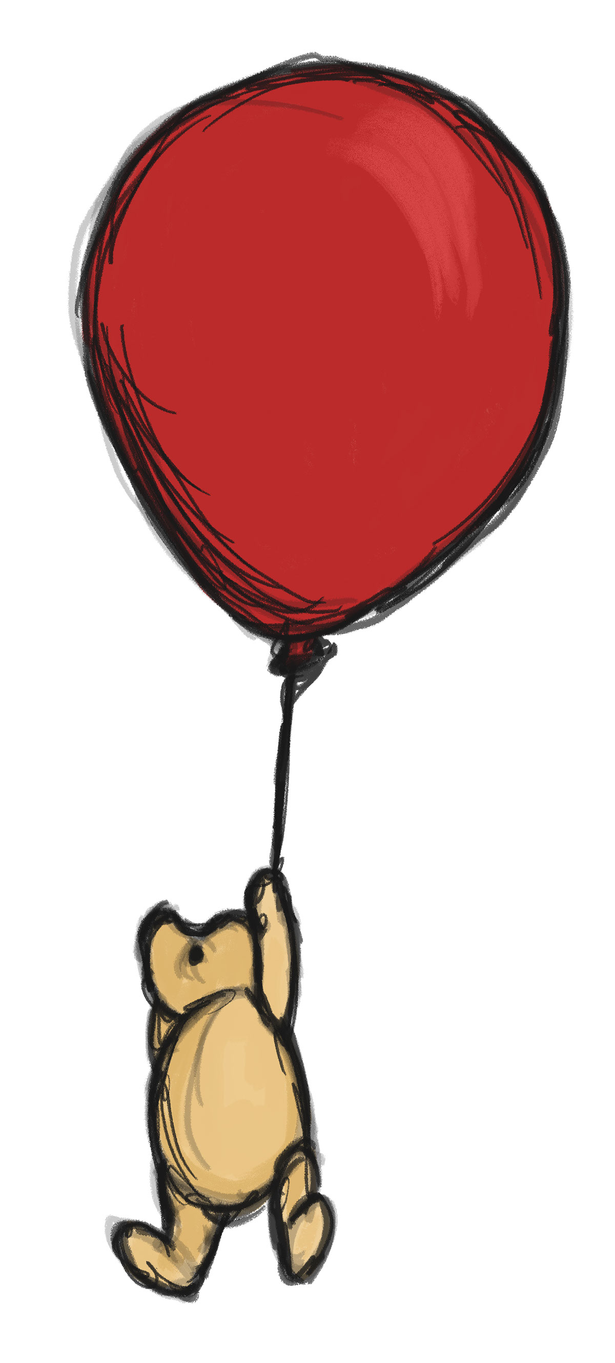 Pooh Balloon rendition image