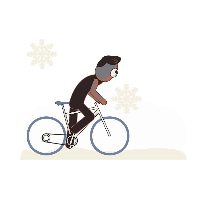 Biking rendition image