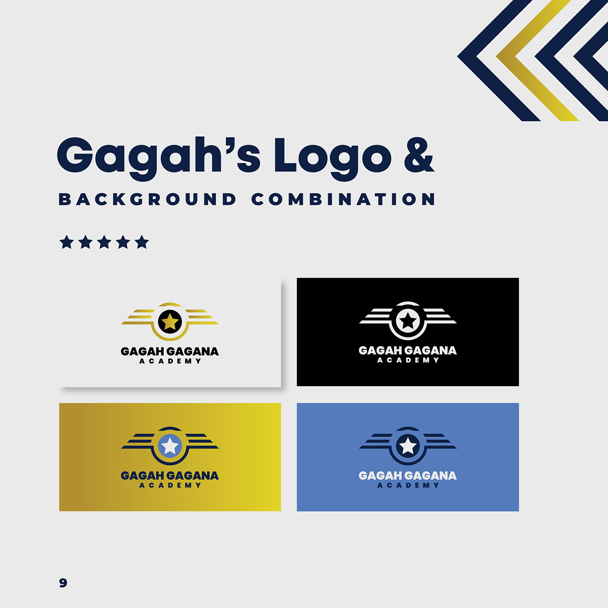 Graphic Standard Manual - Gagah Gagana Academy Project rendition image