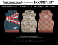 Hoodie Vest Mockup