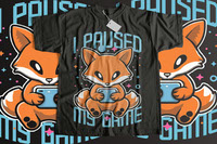 Foxes and Gaming in T-Shirt Design
