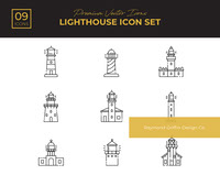 Lighthouse Icon Set