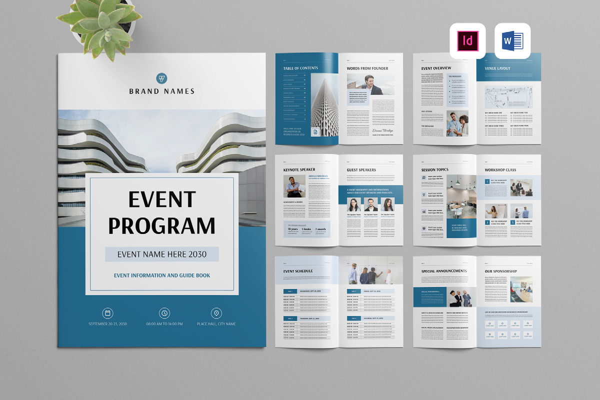Event Program Booklet Template on Behance :: Behance