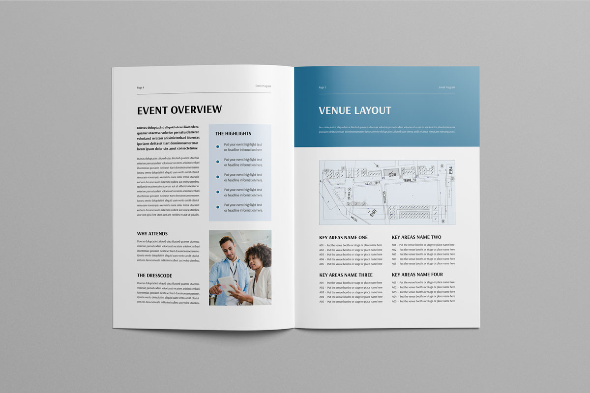 Event Program Booklet Template on Behance :: Behance