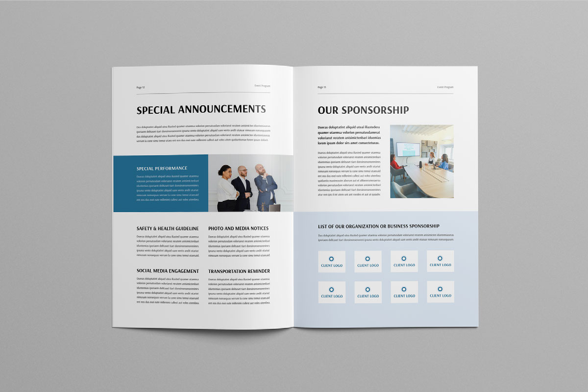 Event Program Booklet Template on Behance :: Behance