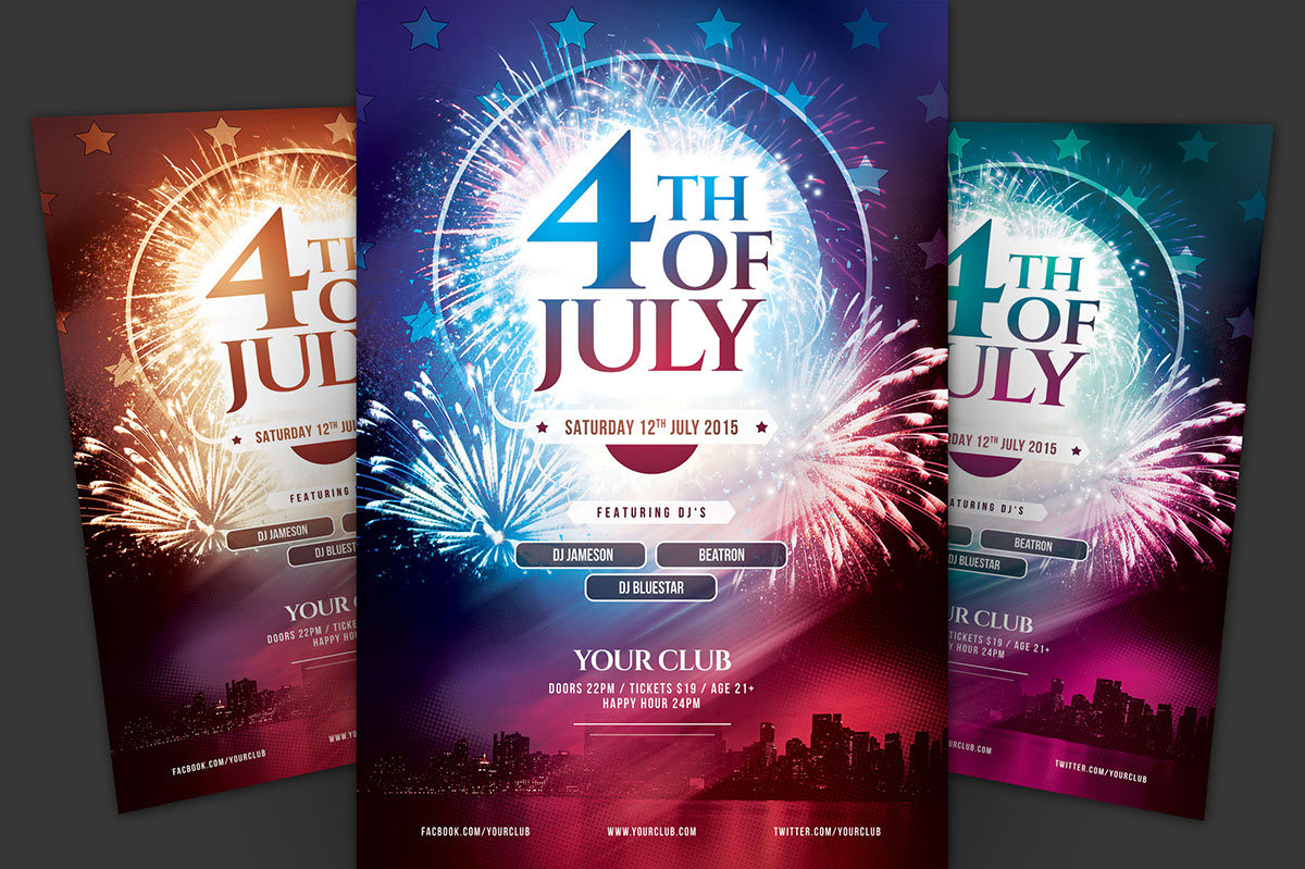 4th Of July Flyer rendition image