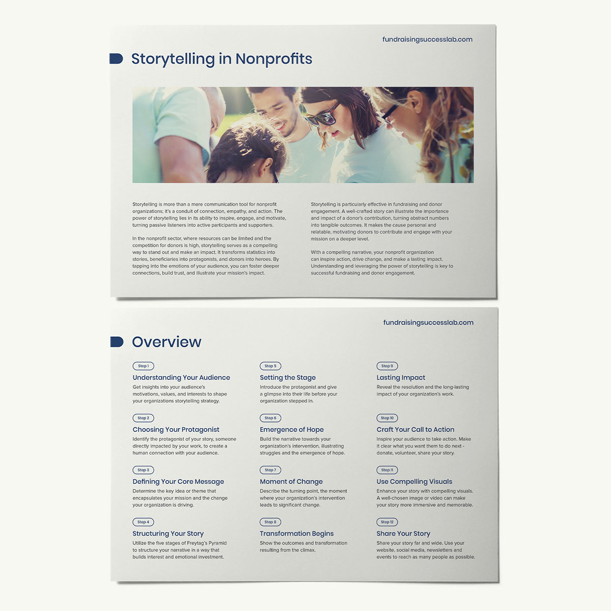 Storytelling Workbook for Nonprofits rendition image