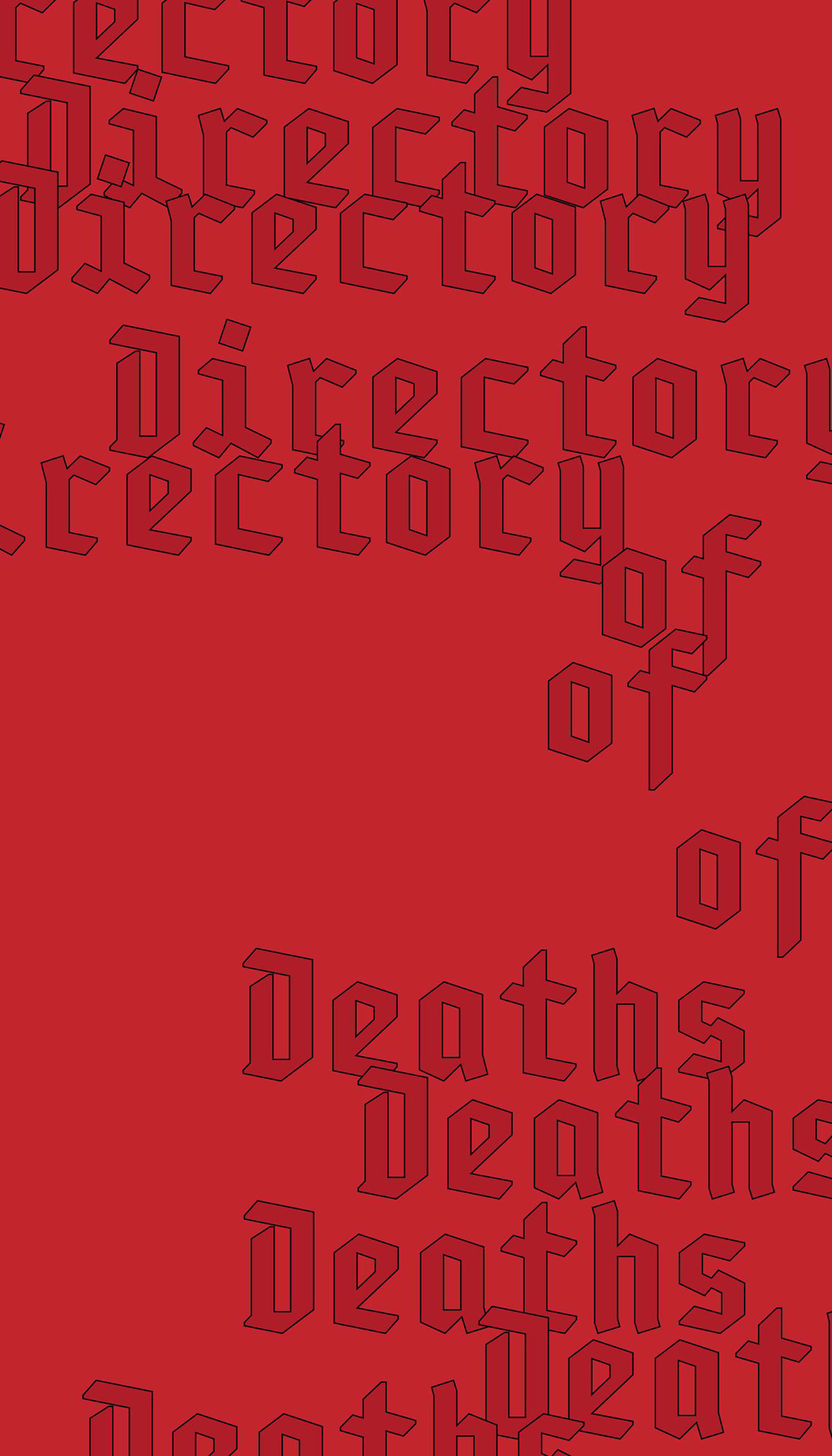 Directory of Deaths_soft copy rendition image