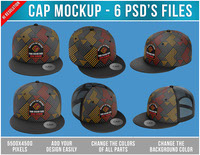 Cap Mockup - 6 PSD Files