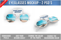Eyeglasses with Tag Mockup