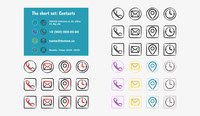 Icons Comic SVG short set
