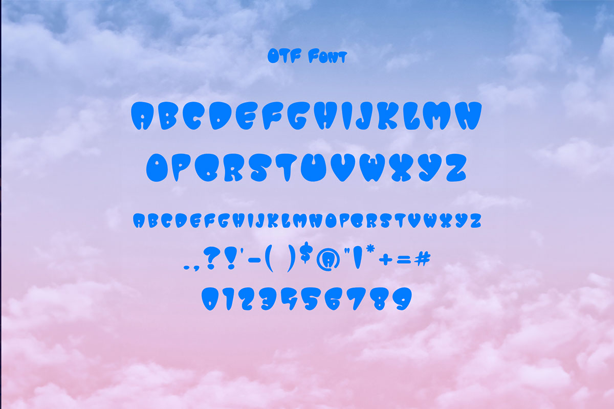 Groovy Balloon Font rendition image