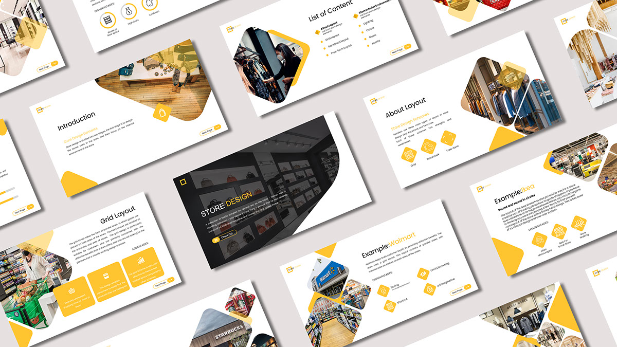 Store Design Free Powerpoint Template on Behance :: Behance