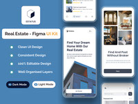 Real Estate Mobile App 2024 - Figma UI Kit