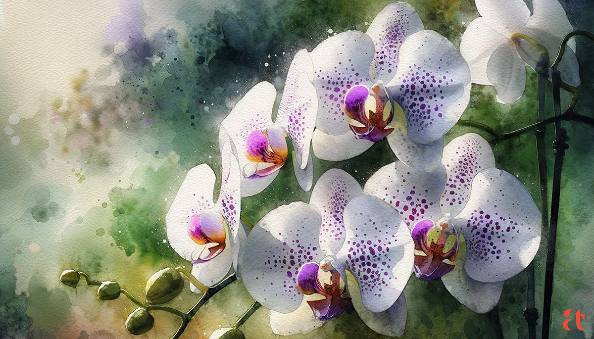 Orchid-Dotscape-by-Aravind-Reddy-Tarugu rendition image