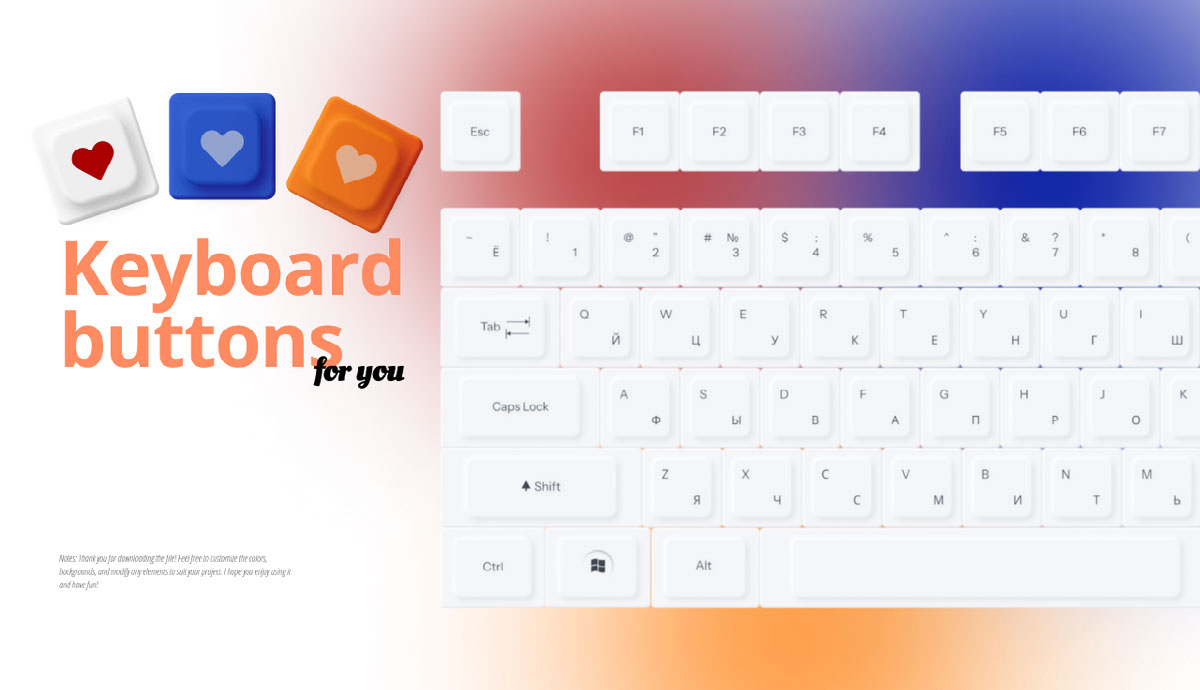 keyboard buttons on Behance :: Behance