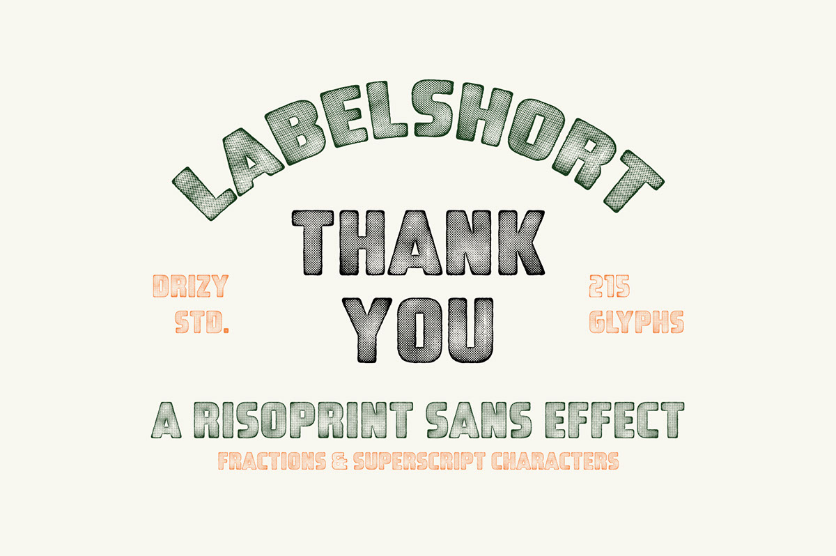 Labelshort_Risoprint_Sans_Effect_Font rendition image