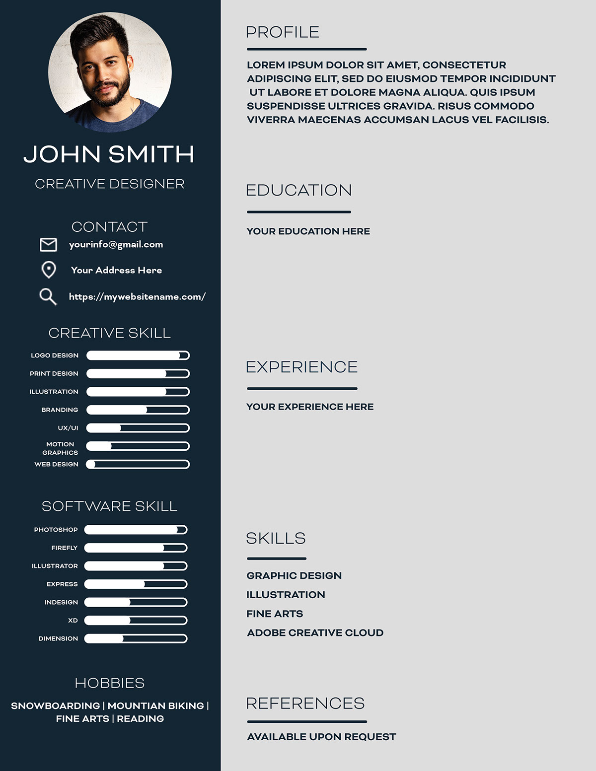 Resume Template rendition image