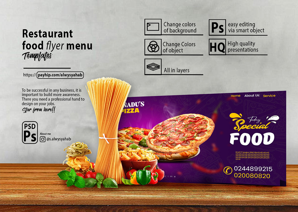 Special food for fizza Poster rendition image