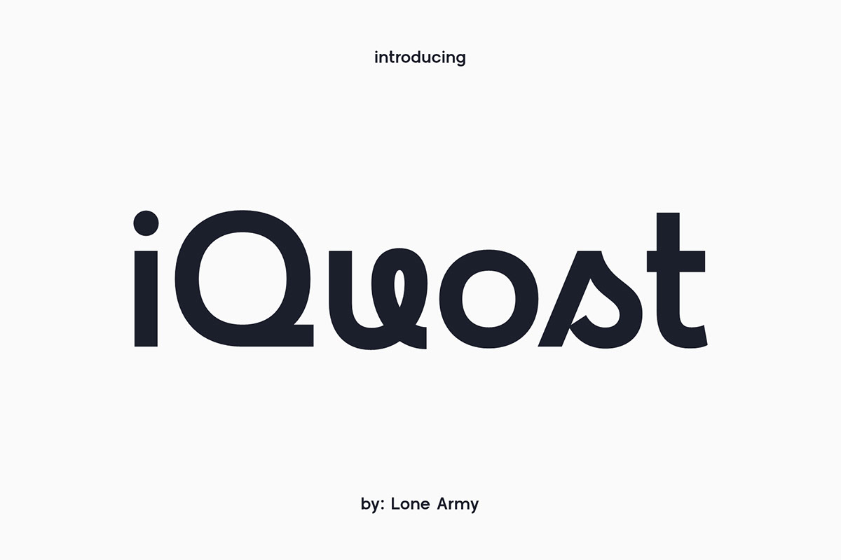 iQuost - Experimental Font rendition image