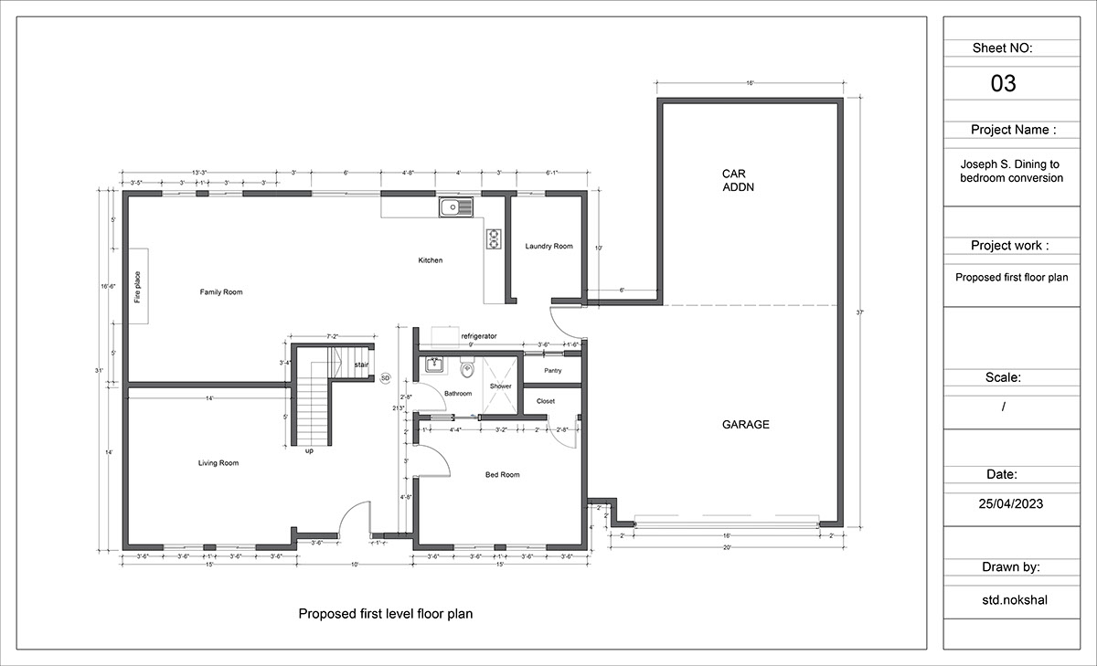Architectural 2d floor plan drawing in Autocad on Behance :: Behance