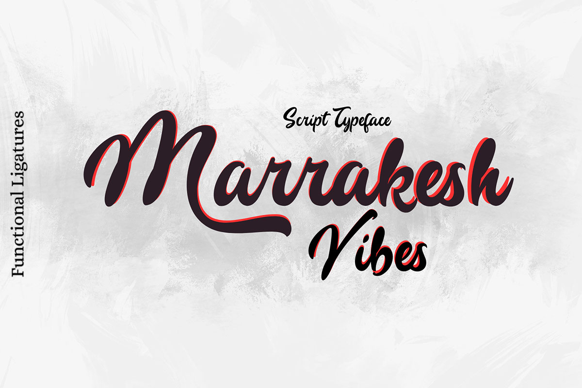 Marrakesh Vibes Typeface rendition image