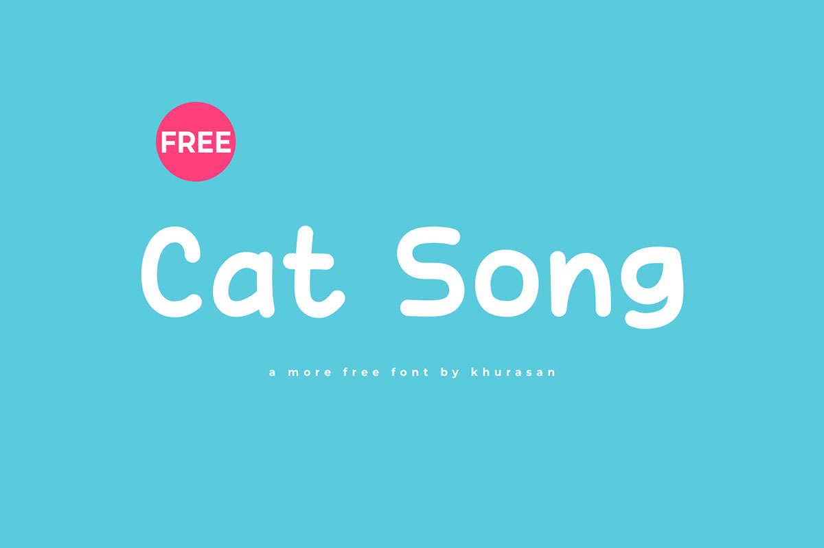 Cat Song Font rendition image