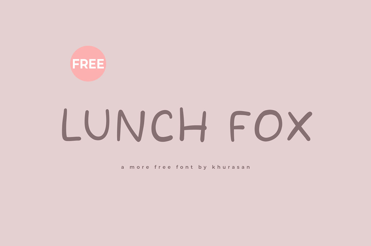 Lunch Fox Font rendition image