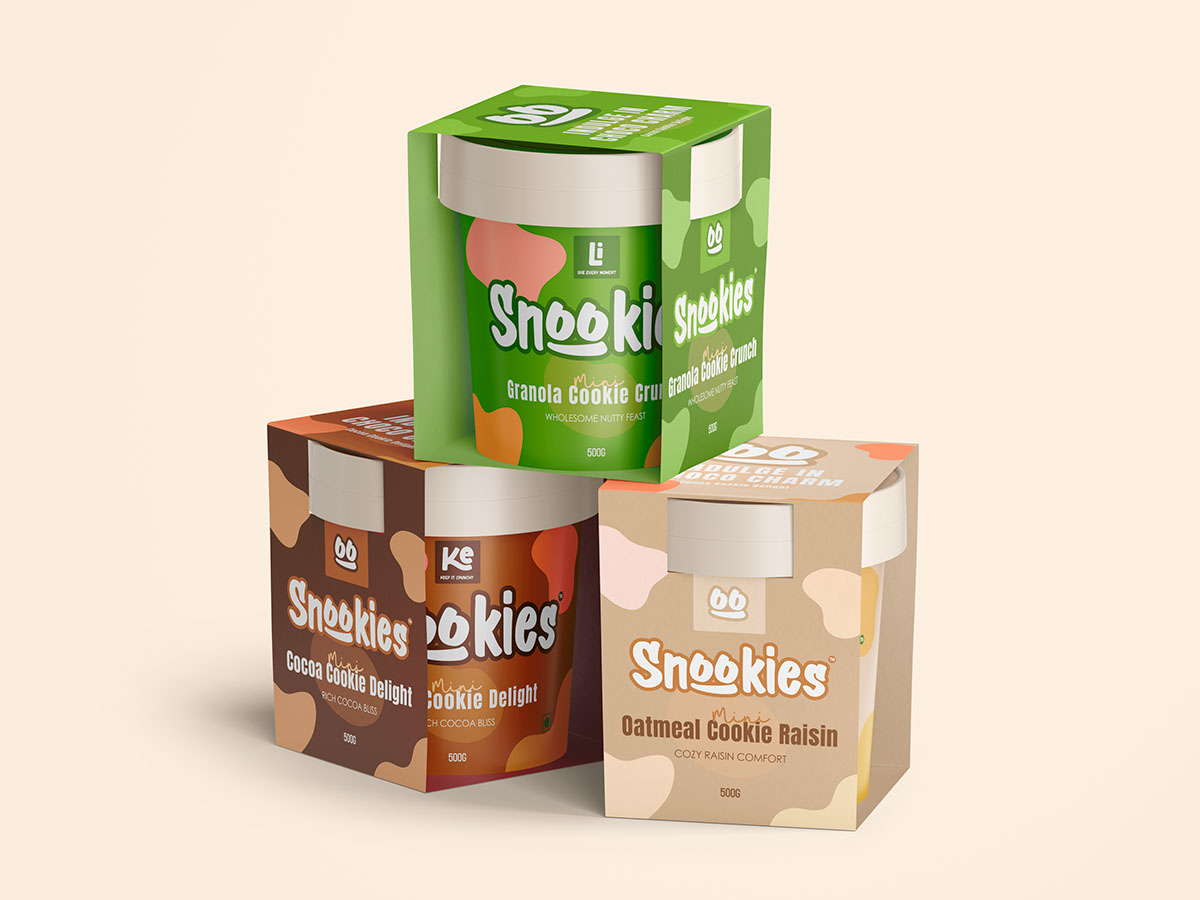 Snookies Cookies Brand Identity rendition image