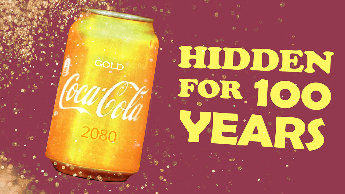 Coca Cola- Hidden for 100Years PHOTOSHOP DESIGN rendition image