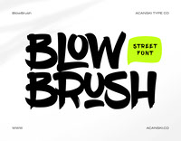 BlowBrush Free Graffiti Brush Font Behance