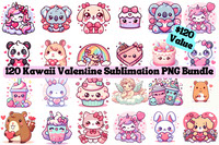 Kawaii Valentine Clipart Bundle 1