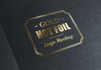 Gold Stamping Logo Mock-up
