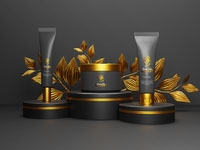 Cosmetic Product Packaging Mockup